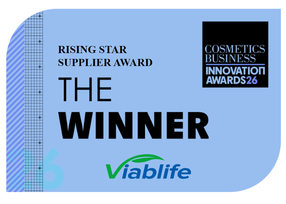 La niacinamide 100% di origine biologica (BioNia™) di Viablife si aggiudica un prestigioso premio per l