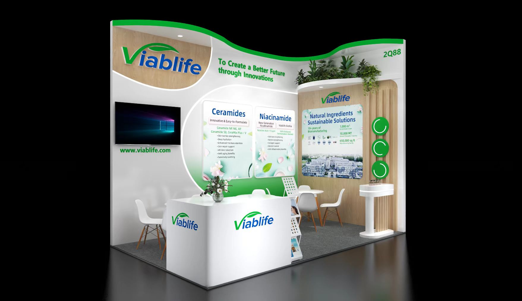 Stand di Viablife Viablife Booth